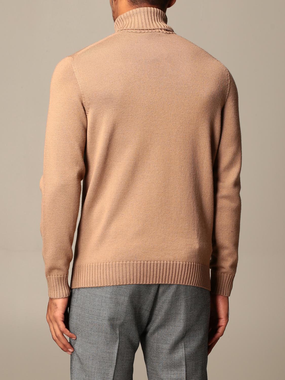 DRUMOHR SWEATER: Drumohr basic long-sleeved turtleneck, Camel - Img 2