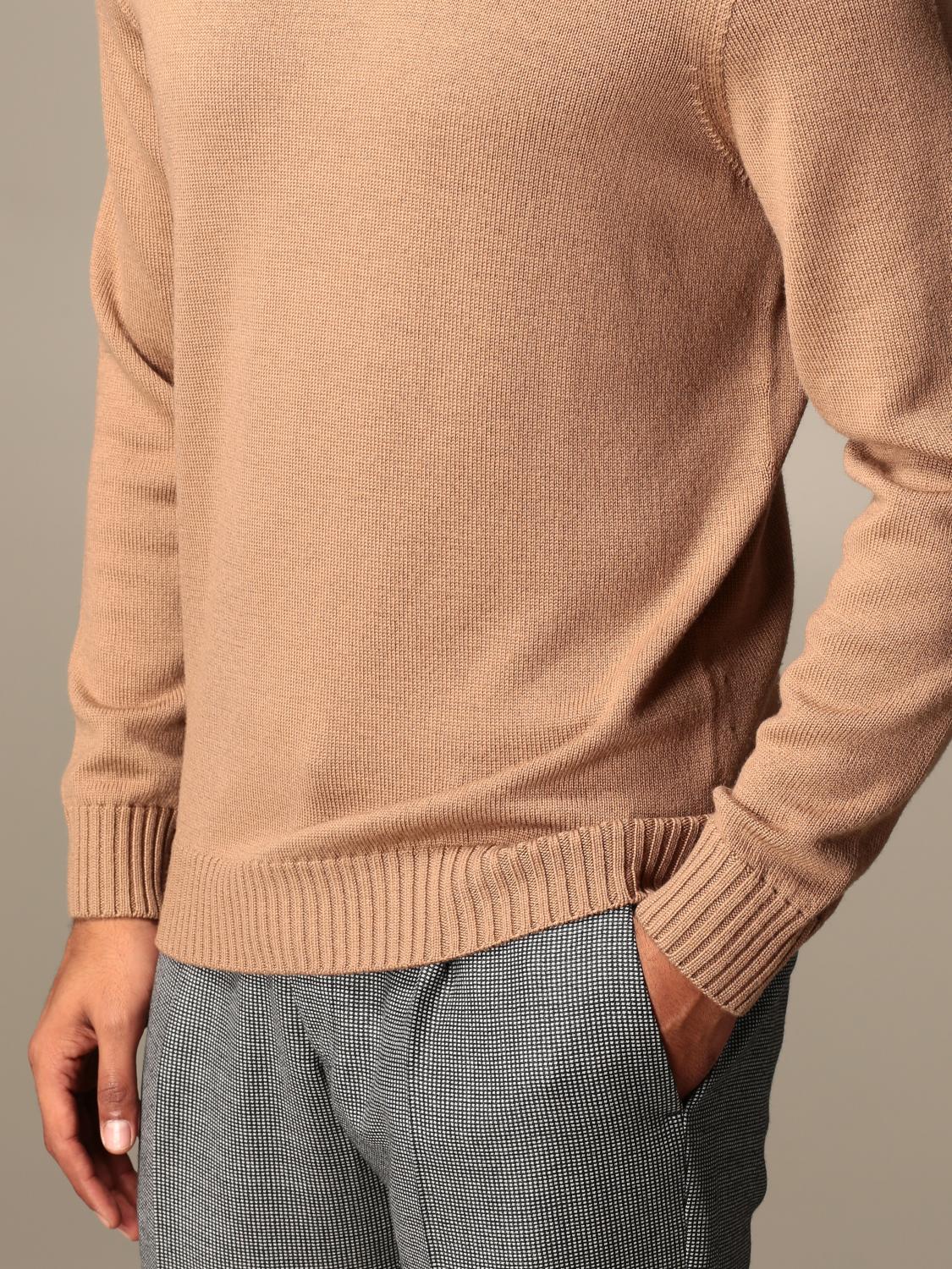 DRUMOHR SWEATER: Drumohr basic long-sleeved turtleneck, Camel - Img 3
