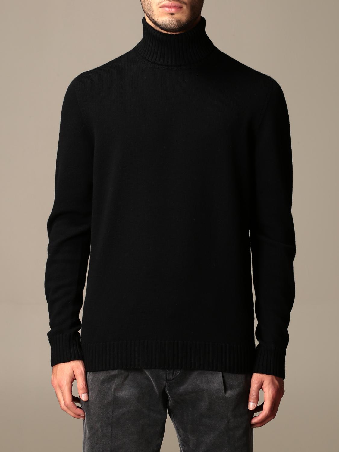 DRUMOHR SWEATER: Drumohr basic long-sleeved turtleneck, Black 3 - Img 1