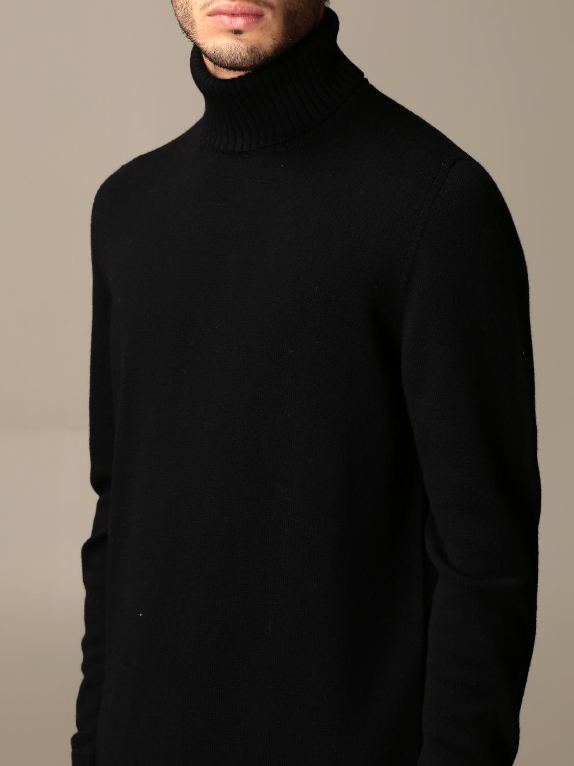 DRUMOHR SWEATER: Drumohr basic long-sleeved turtleneck, Black 3 - Img 3
