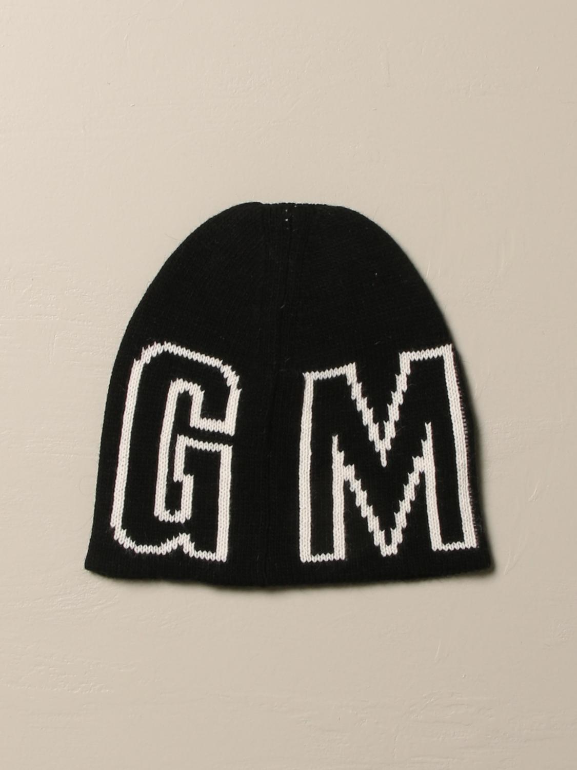 MSGM KIDS HAT: MSGM Kids hat with jacquard logo, Black - Img 2