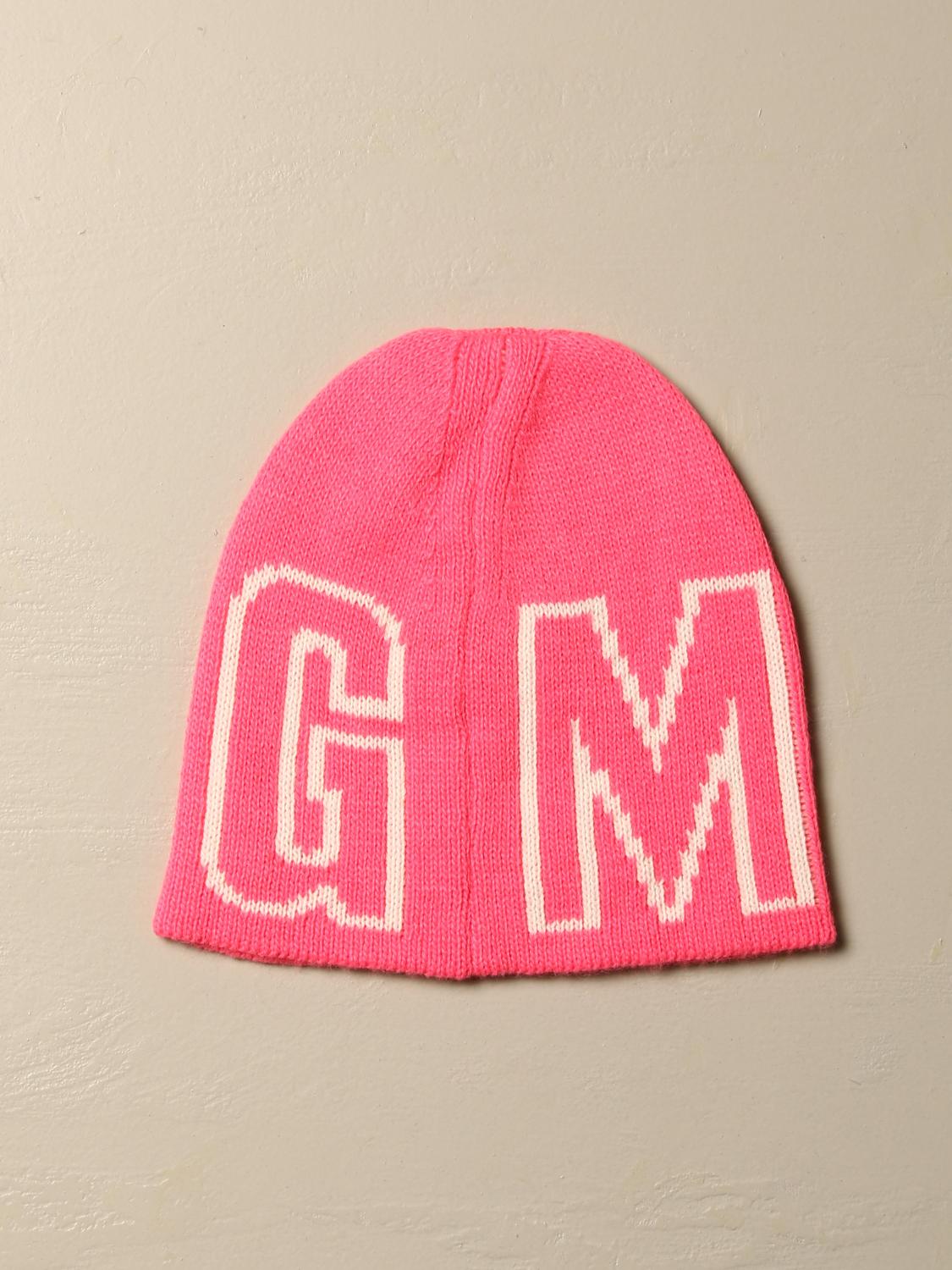 MSGM KIDS HAT: MSGM Kids hat with jacquard logo, Fuchsia - Img 2