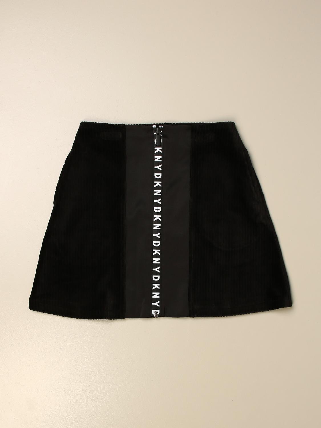 DKNY SKIRT: Short Dkny skirt with logo, Black - Img 1