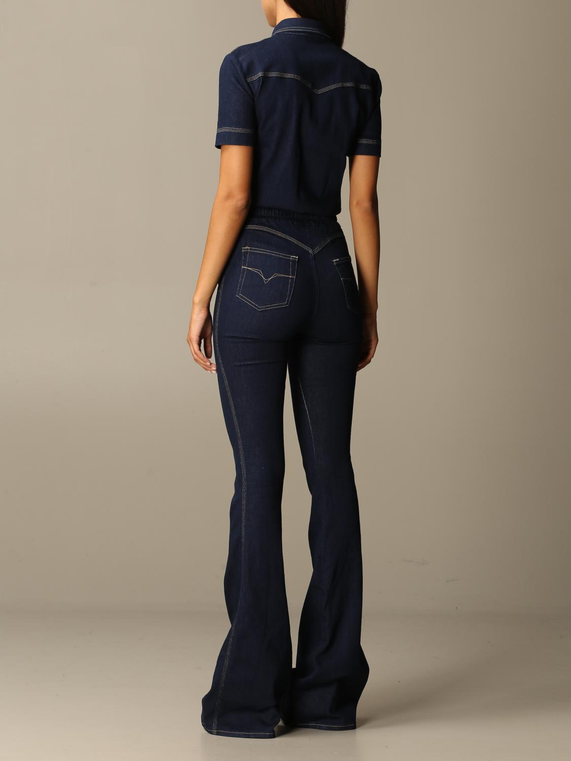 VERSACE JEANS COUTURE MONO: Mono pieza mujer Versace Jeans Couture, Denim - Img 2