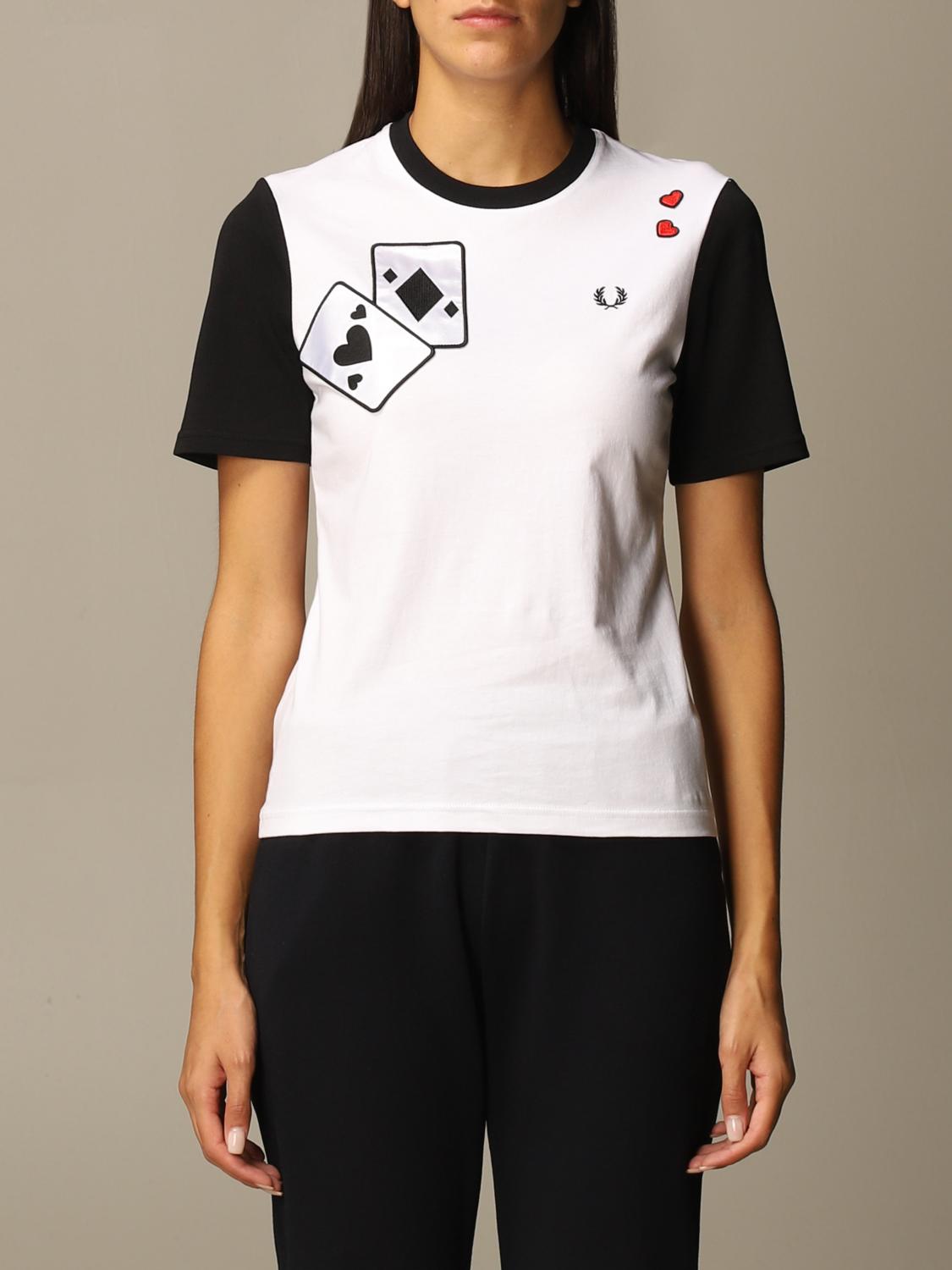 FRED PERRY Camiseta mujer Blanco Camiseta Fred Perry SG9014 en linea en GIGLIO.COM