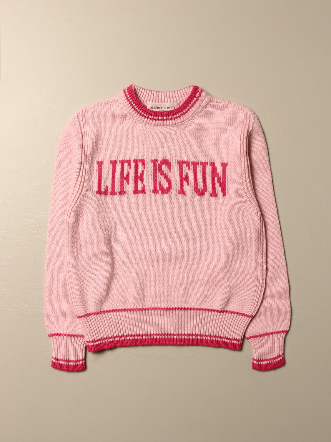 ALBERTA FERRETTI JUNIOR PULLOVER: Alberta Ferretti Junior Mädchen Pullover, Pink - Img 1