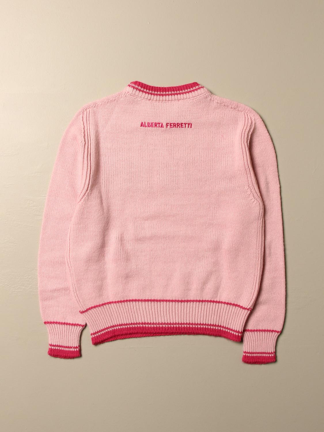 ALBERTA FERRETTI JUNIOR PULLOVER: Alberta Ferretti Junior Mädchen Pullover, Pink - Img 2