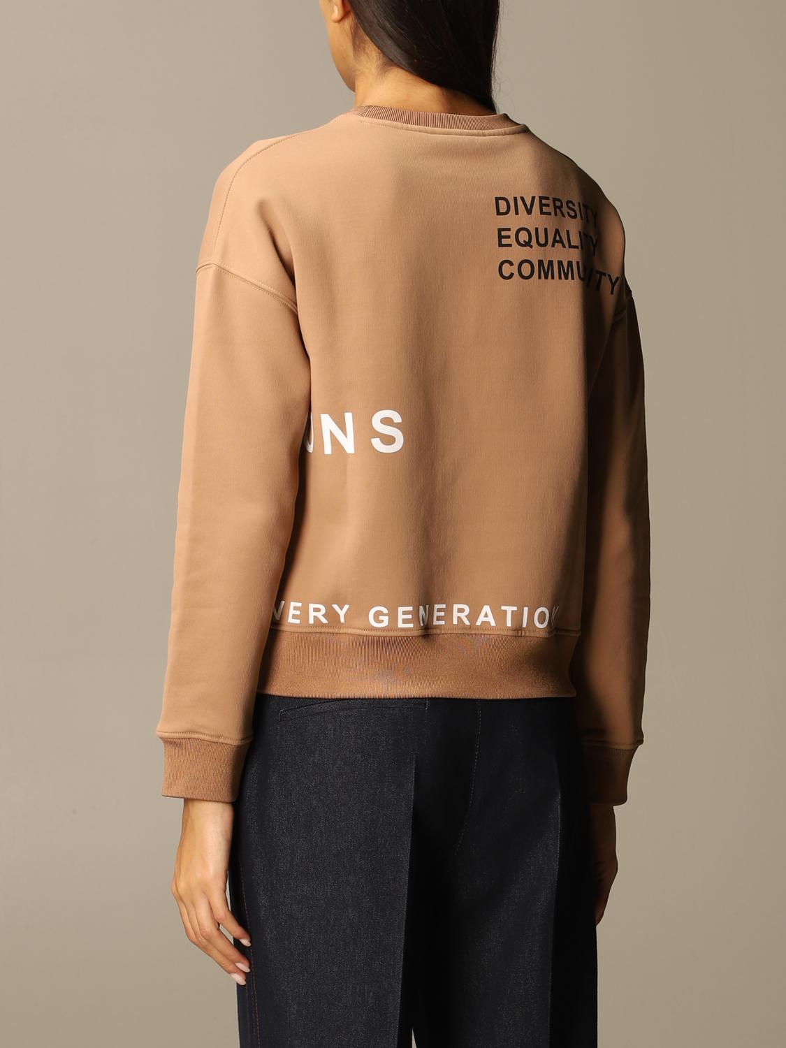 BOSS SWEATSHIRT: Boss Damen Sweatshirt, Camel - Img 2