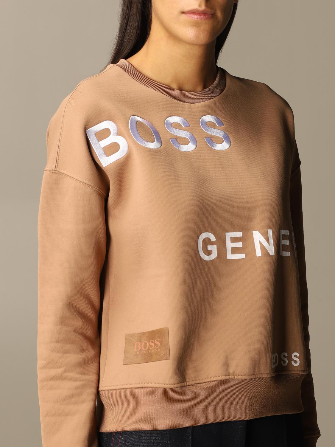BOSS SWEATSHIRT: Boss Damen Sweatshirt, Camel - Img 3