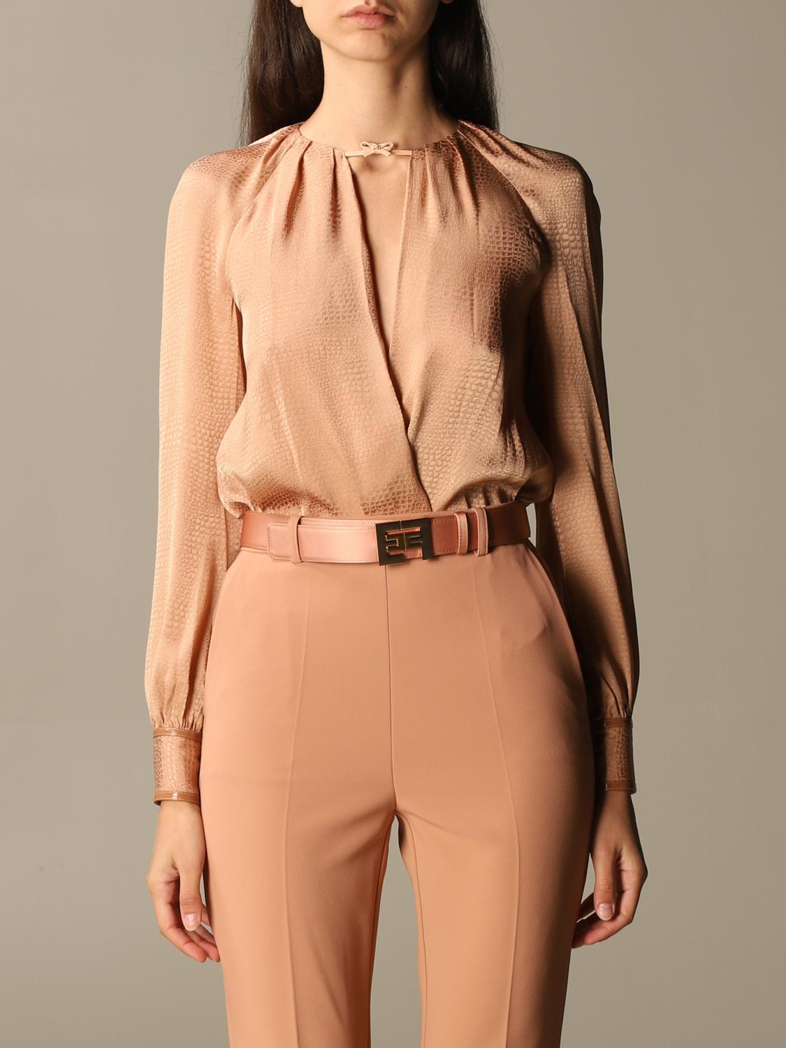 ELISABETTA FRANCHI BODY: Elisabetta Franchi Damen Body, Puder - Img 1