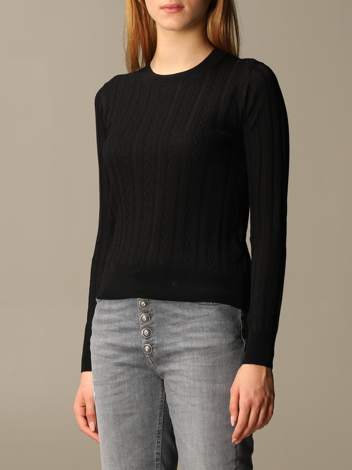 Pull Dondup Femme Noir - Neuf Avec étiquettes, Modèle 347827A181815