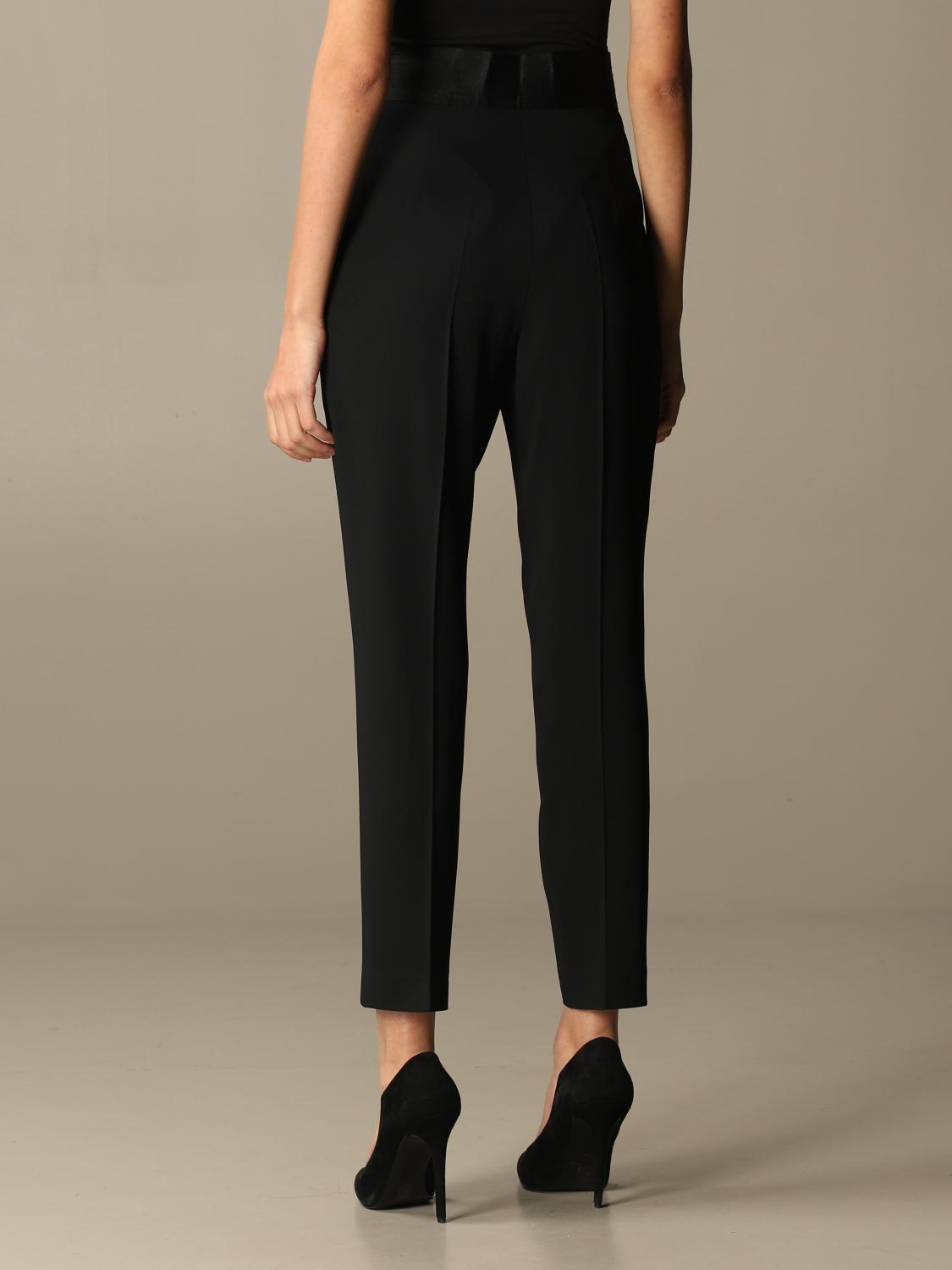 SIMONA CORSELLINI PANTALONI: Pantalone a vita alta Simona Corsellini, Nero - Img 2