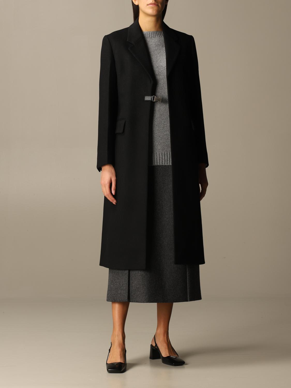 Prada Coat women - Black | P607N 1LXN | GIGLIO.COM