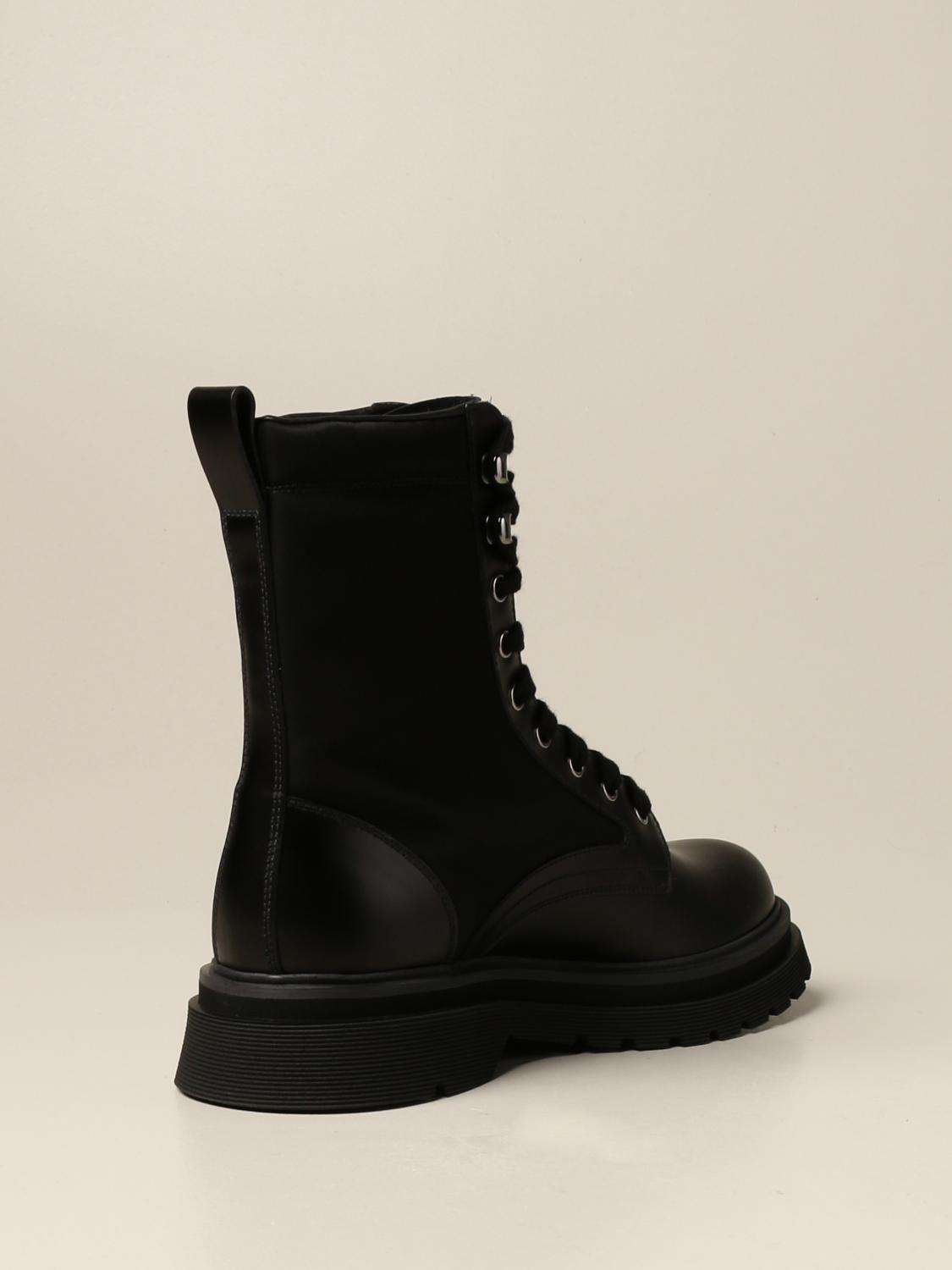 Prada ブーツ メンズ - ブラック | 2UE011 3L09 | GIGLIO.COM