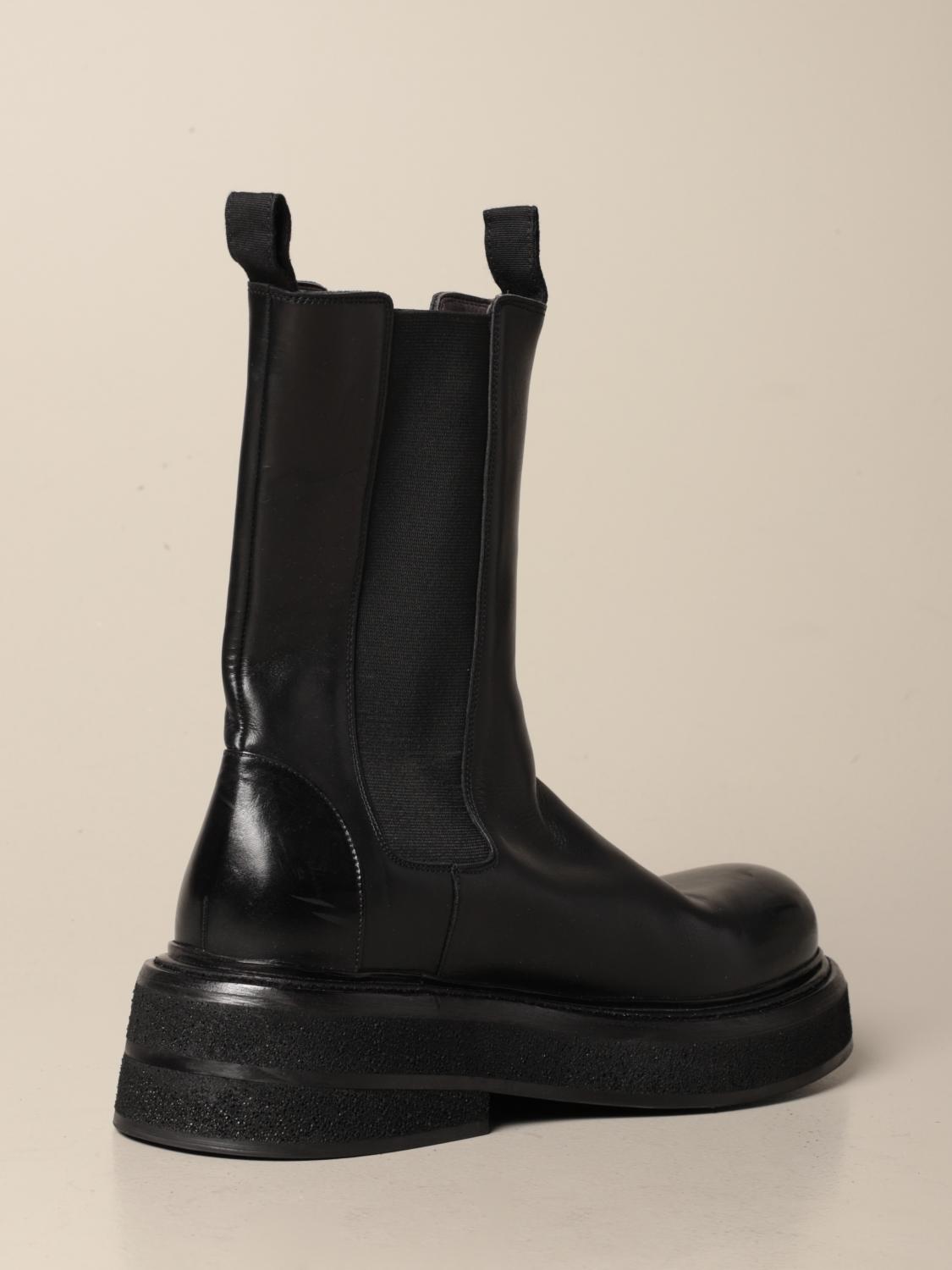 Marsèll Zuccone leather boot - Black | MM4115172 | GIGLIO.COM