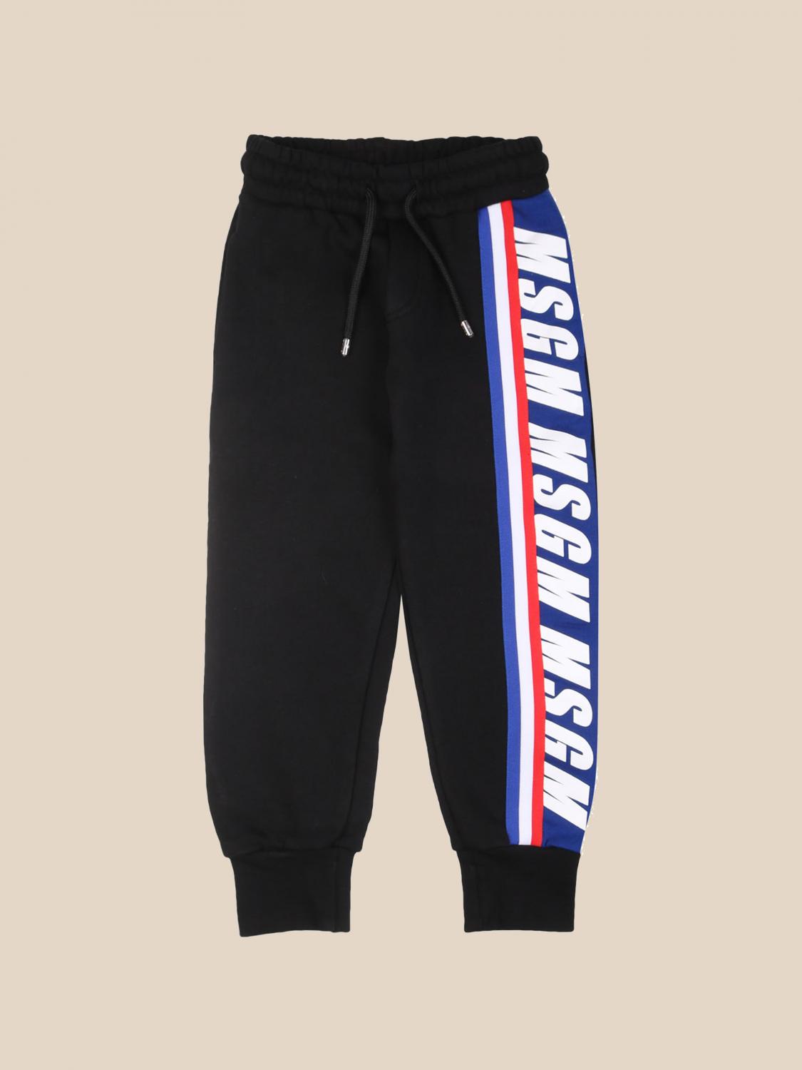 MSGM KIDS PANTS: Pants kids MSGM Kids, Black - Img 1