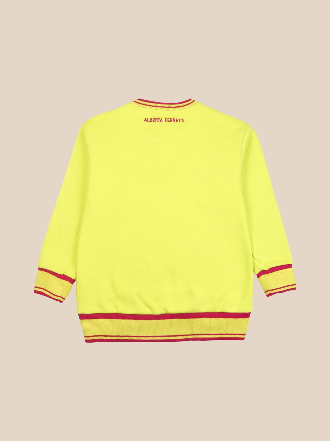 ALBERTA FERRETTI JUNIOR PULLOVER: Alberta Ferretti Junior Mädchen Pullover, Gelb - Img 2