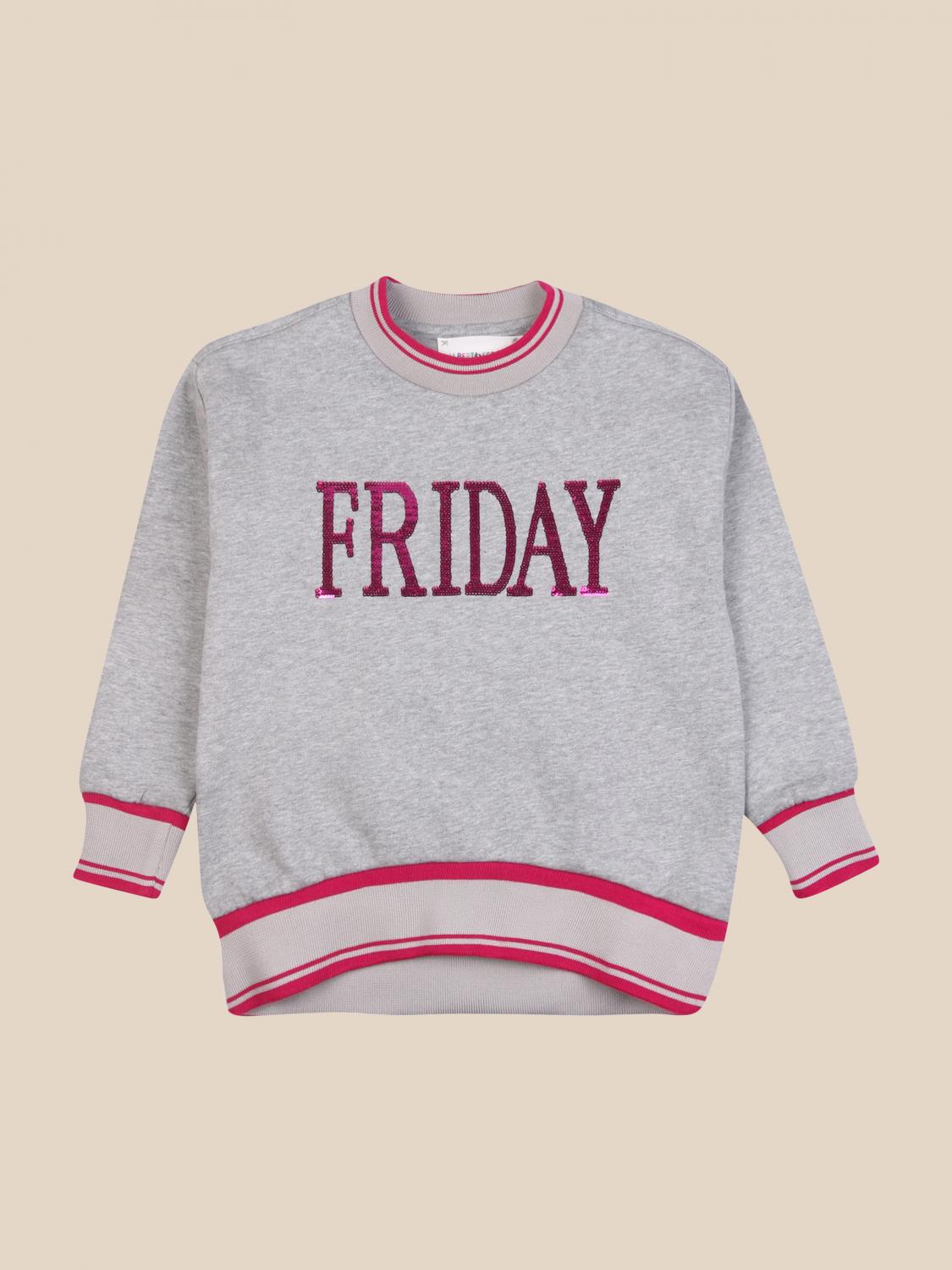 ALBERTA FERRETTI JUNIOR PULLOVER: Alberta Ferretti Junior Mädchen Pullover, Grau - Img 1
