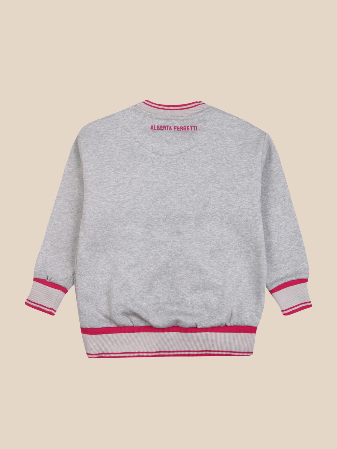 ALBERTA FERRETTI JUNIOR PULLOVER: Alberta Ferretti Junior Mädchen Pullover, Grau - Img 2