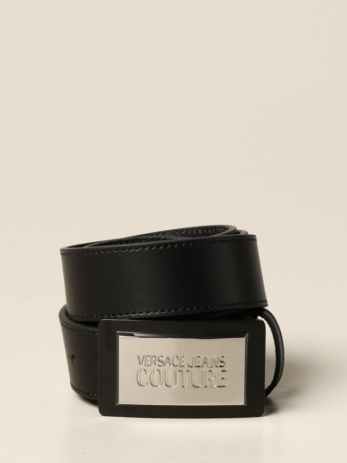 Versace Jeans Couture leather belt - Black | D8HUBF061  display picture 3