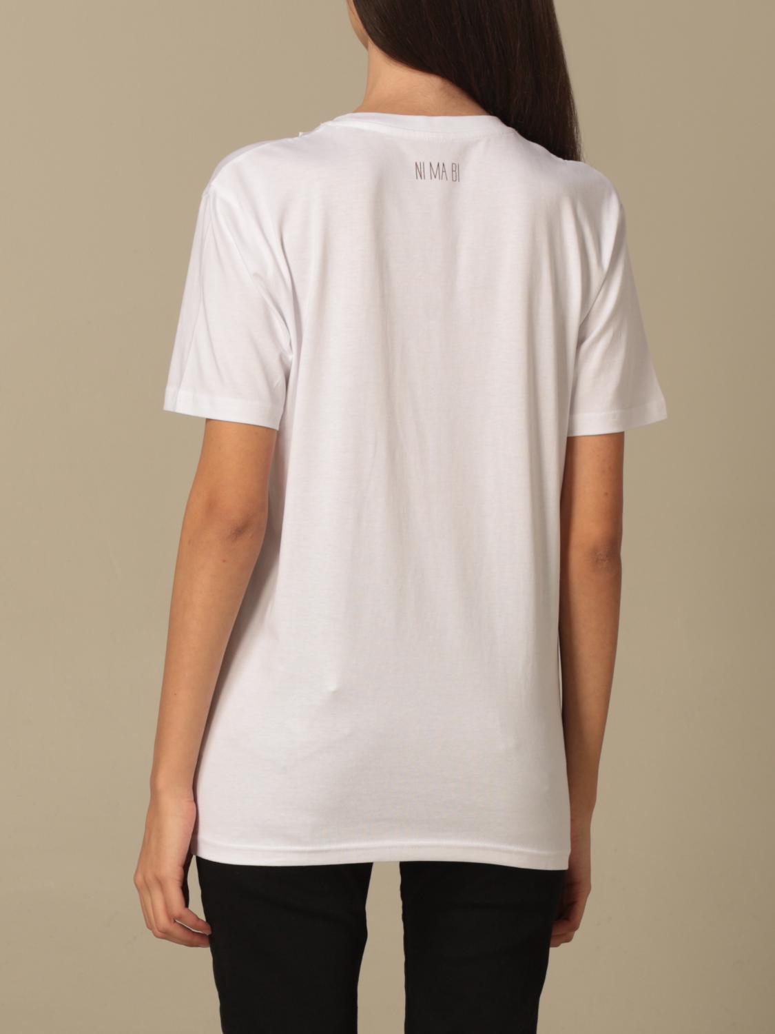 NI MA BI CAMISETA: Camiseta mujer Nimabi, Blanco - Img 2