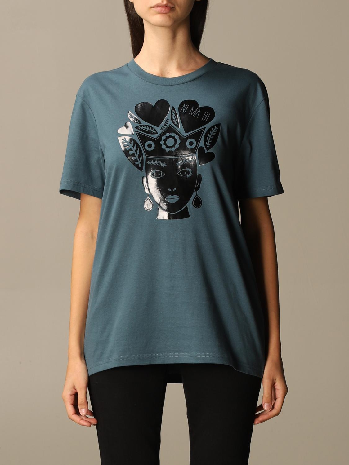 NI MA BI CAMISETA: Camiseta mujer Nimabi, Petróleo Azul - Img 1