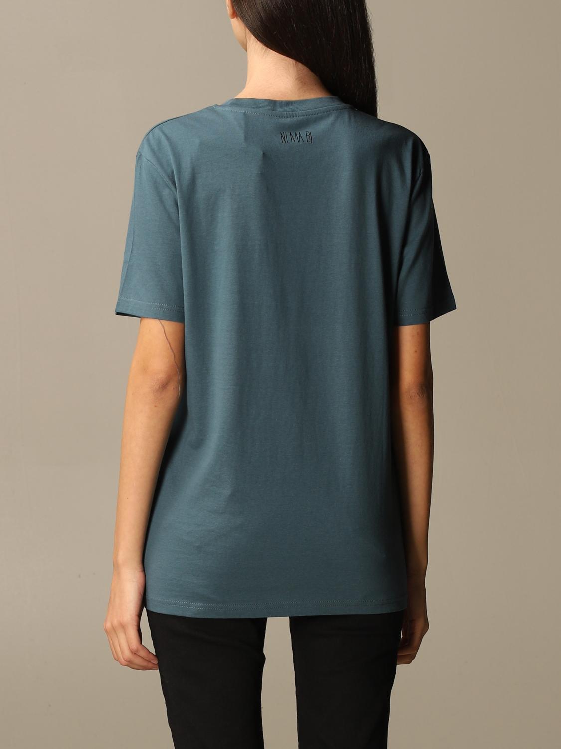 NI MA BI CAMISETA: Camiseta mujer Nimabi, Petróleo Azul - Img 2