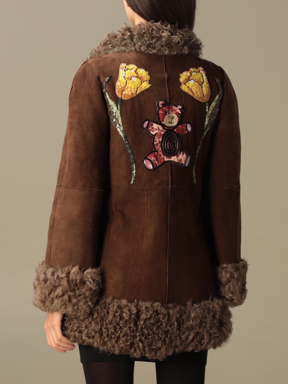 DOLCE & GABBANA ABRIGO: Abrigo mujer Dolce & Gabbana, Marrón - Img 3