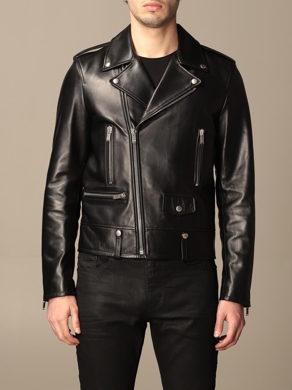 SAINT LAURENT レザージャケット 48 org.jpg