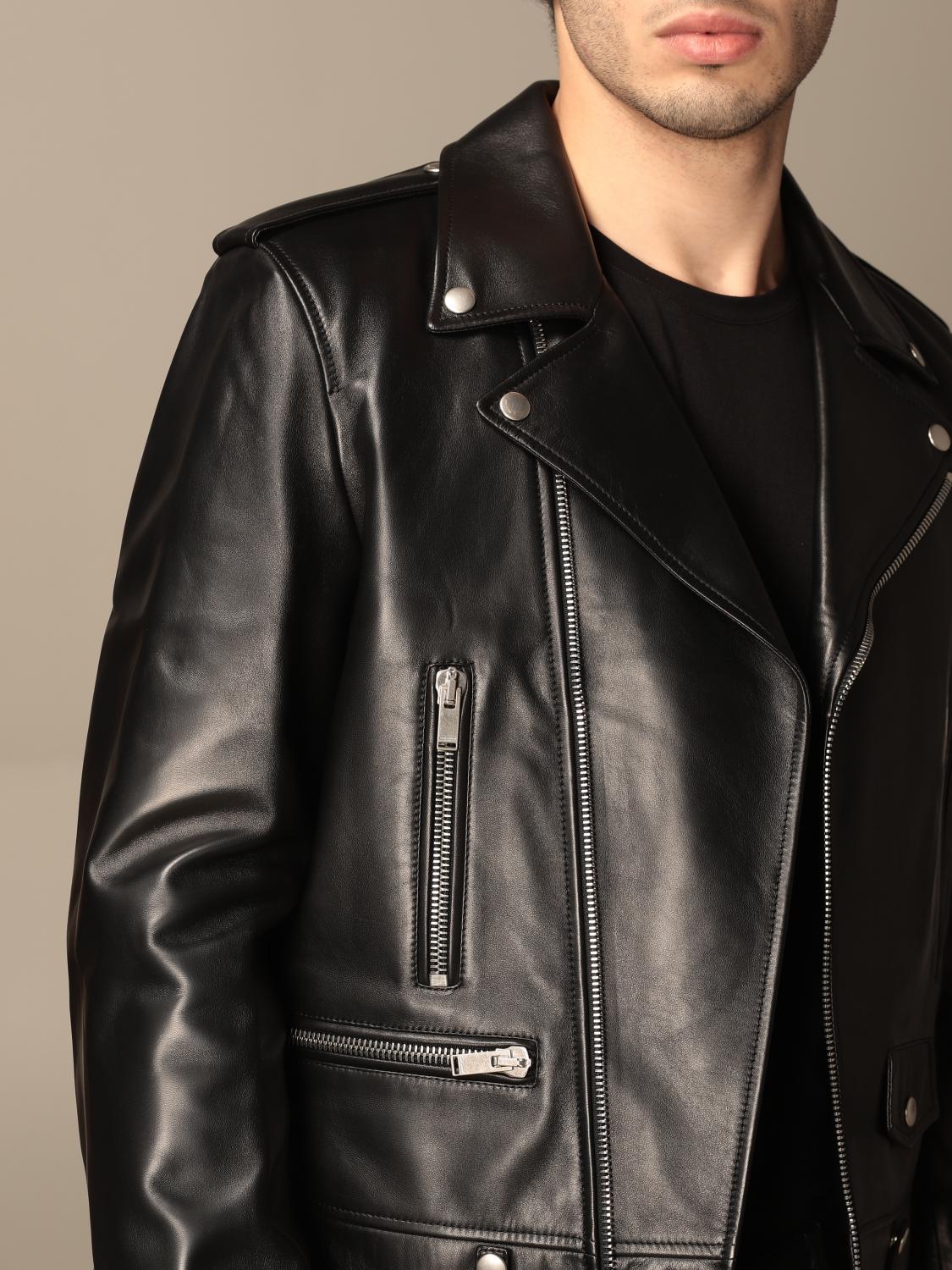 Saint Laurent full zip leather jacket - Black | 484284 Y5YA2