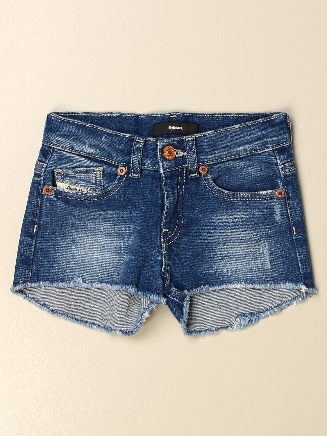 DIESEL SHORTS: Diesel Mädchen Shorts, Denim - Img 1
