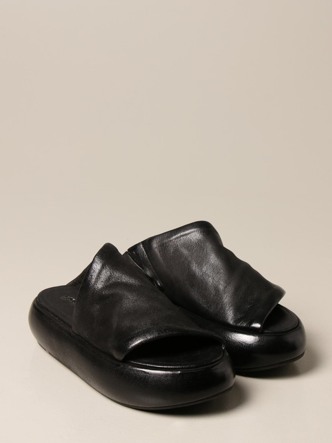 Marsèll Ciambellona sandals in leather - Black | MW4756260