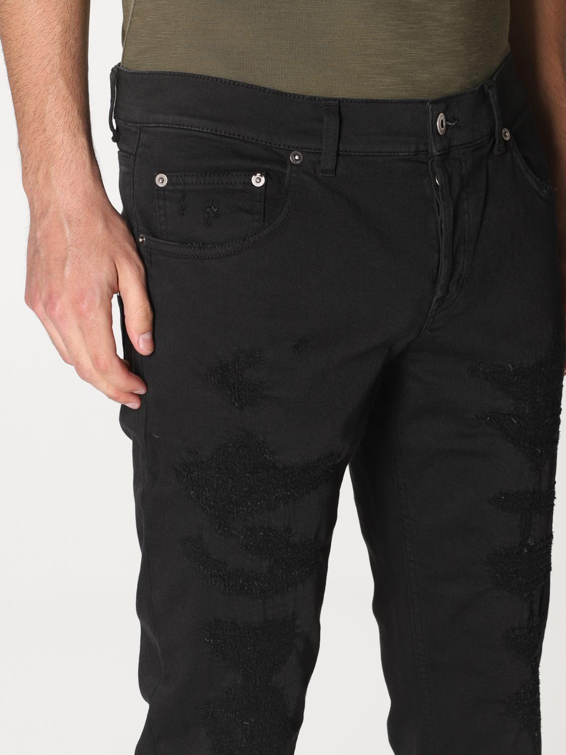 DONDUP JEANS: Dondup Herren Jeans, Schwarz - Img 4