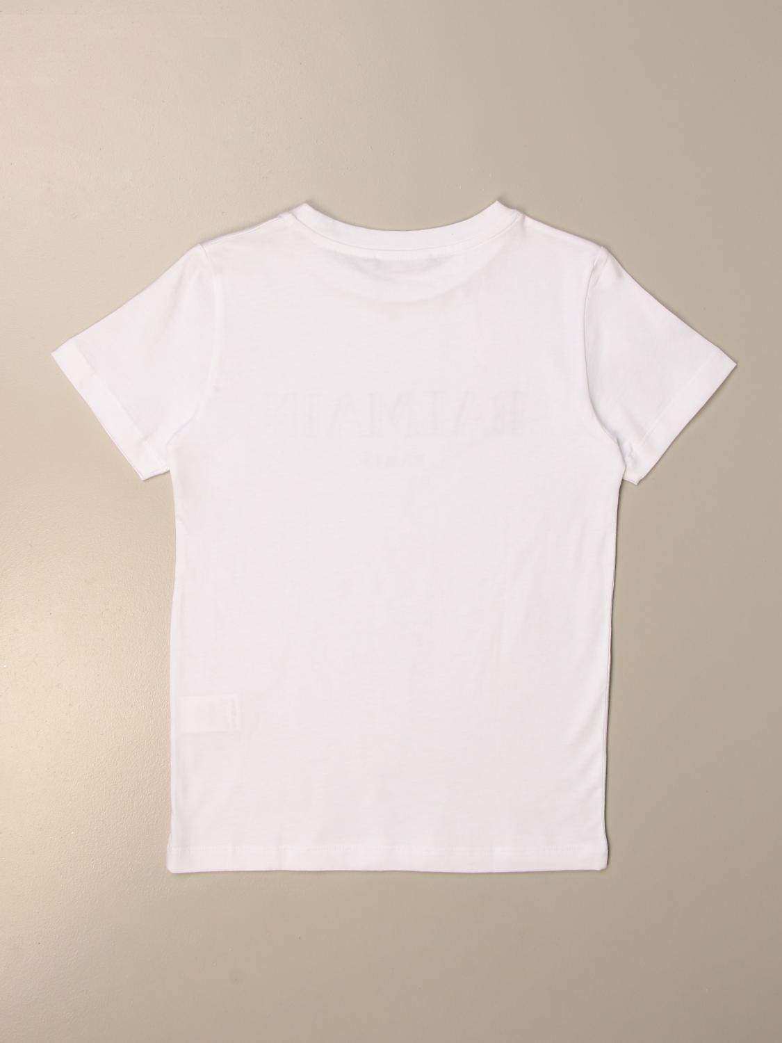 BALMAIN CAMISETA: Camiseta niños Balmain, Blanco - Img 2