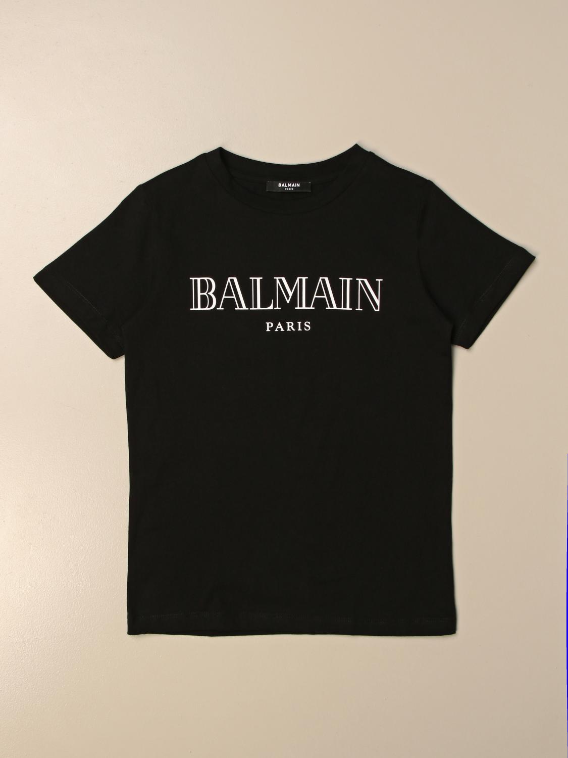 BALMAIN CAMISETA: Camiseta niños Balmain, Negro - Img 1