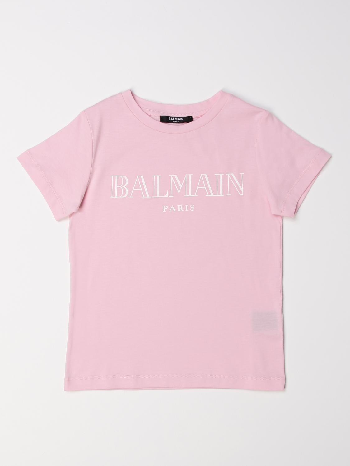 BALMAIN CAMISETA: Camiseta niños Balmain, Rosa - Img 1