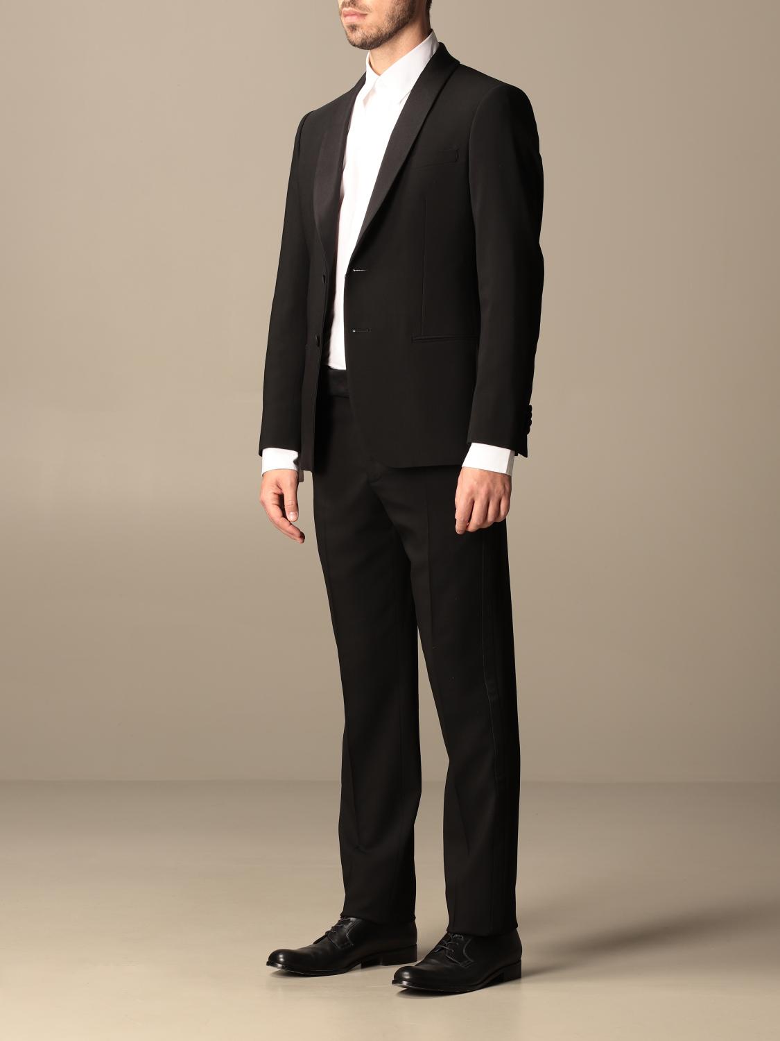 Giorgio Armani Suit men - Black | 8WGAS007 T002Z | GIGLIO.COM