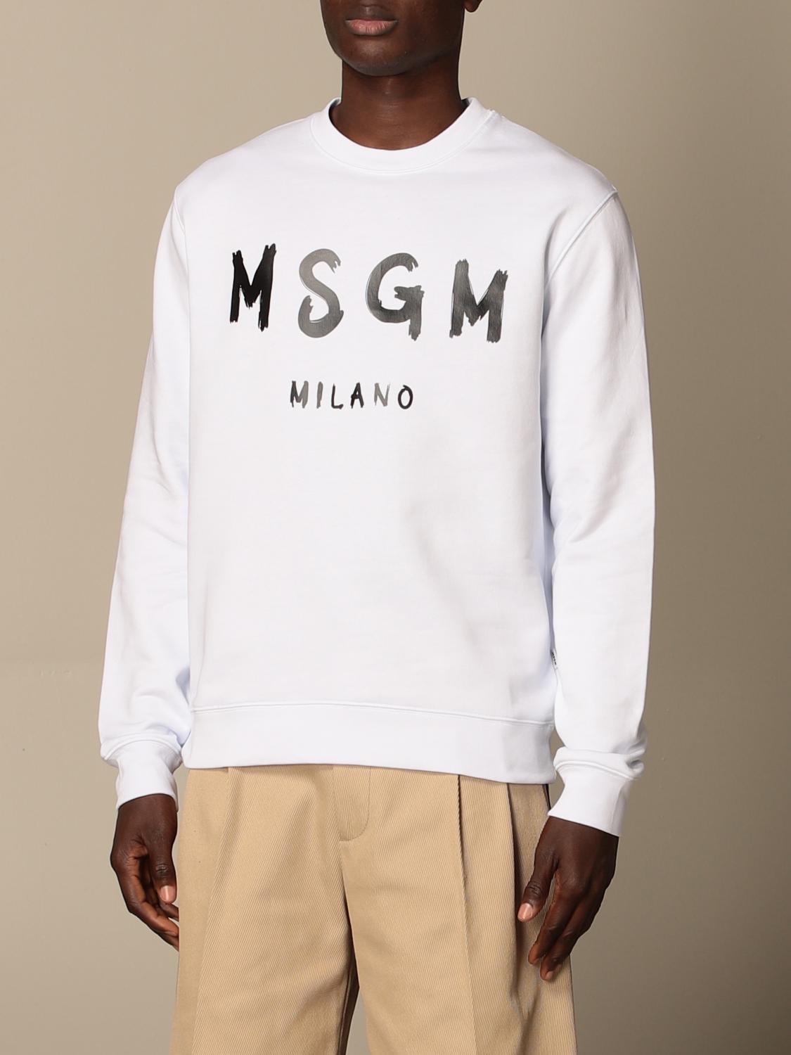 MSGM - ロゴスウェット - MSGM MENS LOGO SWEAT - BLACK