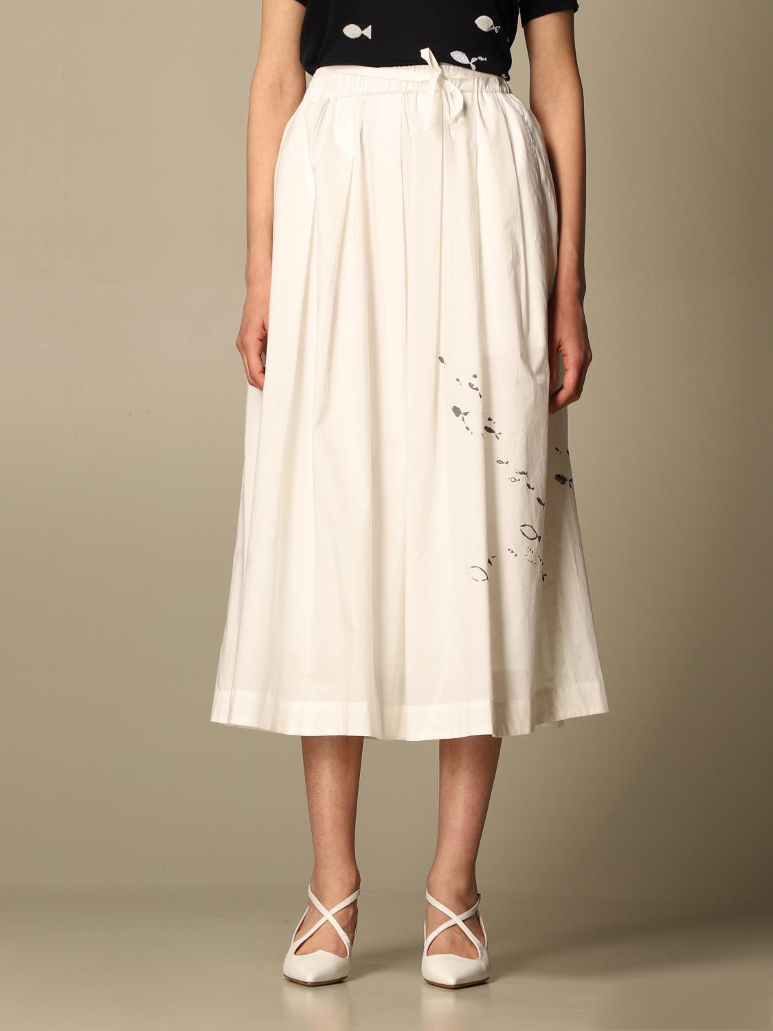 YOSHI KONDO JUPE: Jupe femme Yoshi Kondo, Blanc - Img 1