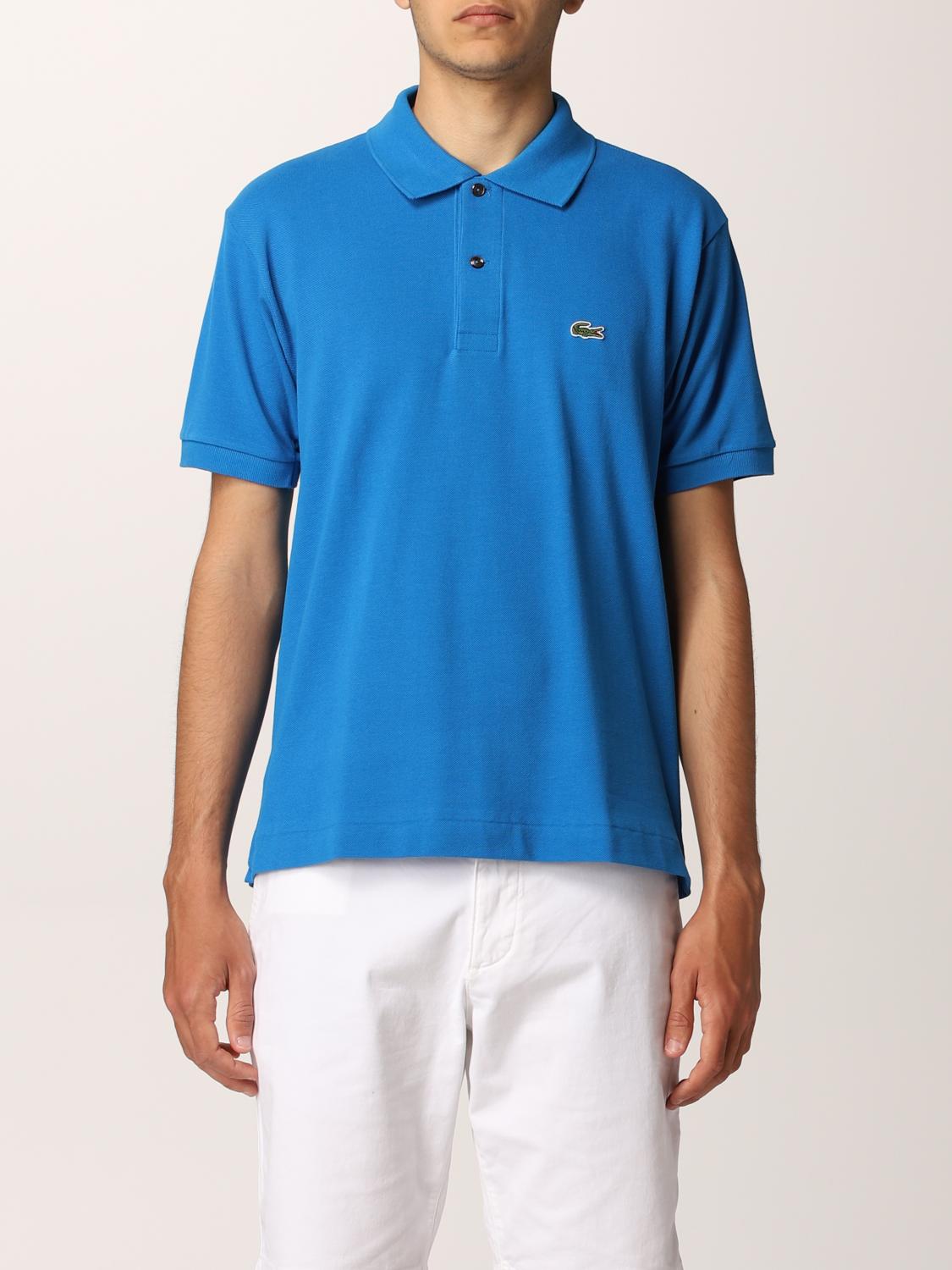 LACOSTE POLO SHIRT: Polo shirt men Lacoste, Electric Blue - Img 1