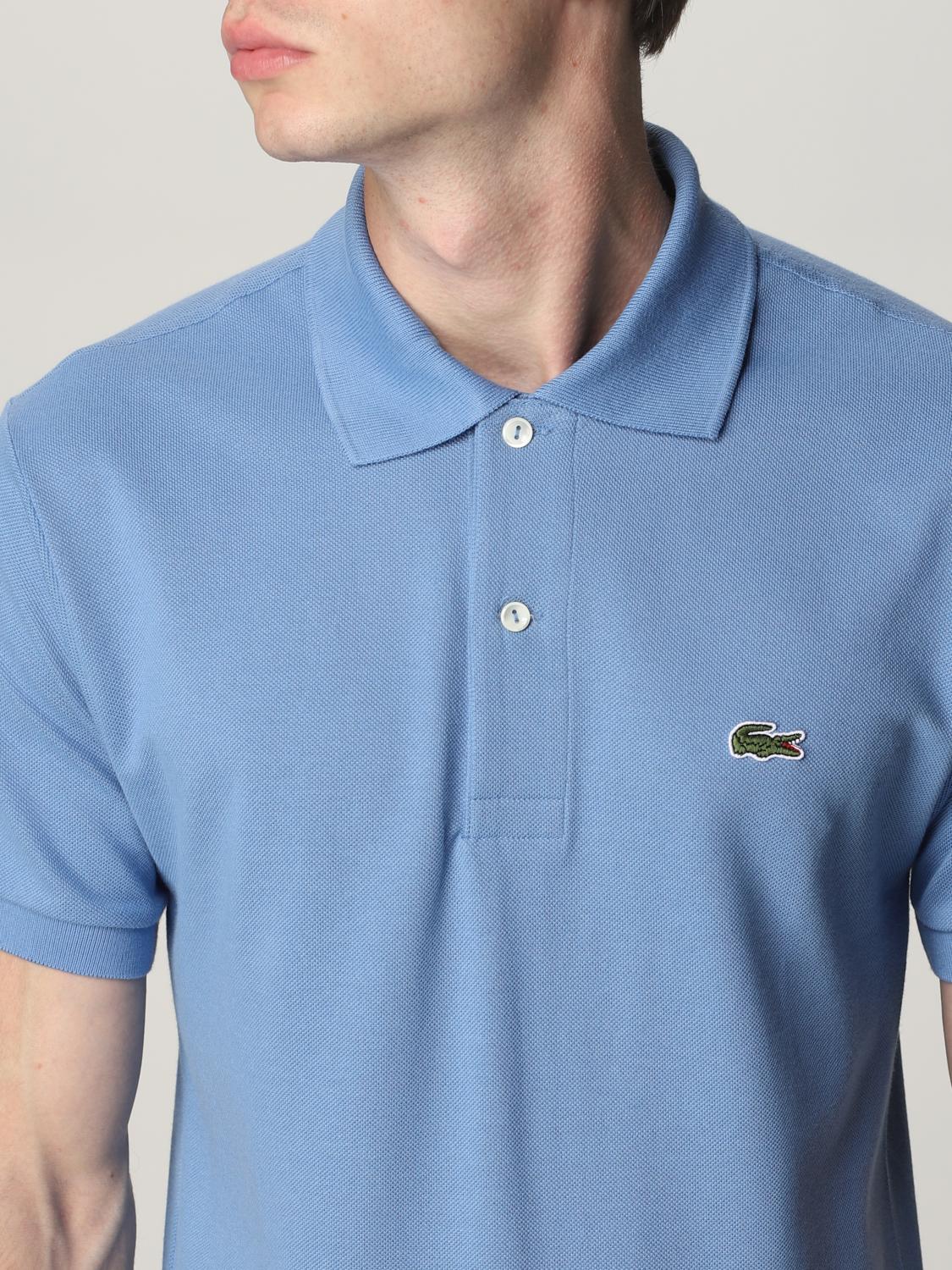 LACOSTE POLO SHIRT: Polo shirt men Lacoste, Indigo - Img 3