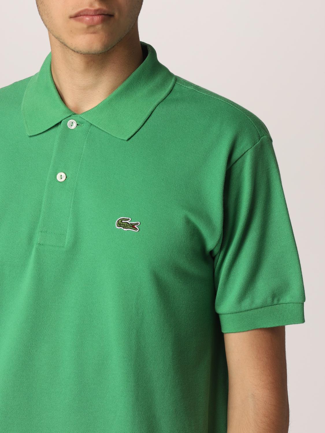 LACOSTE POLO SHIRT: Polo shirt men Lacoste, Pistachio - Img 3