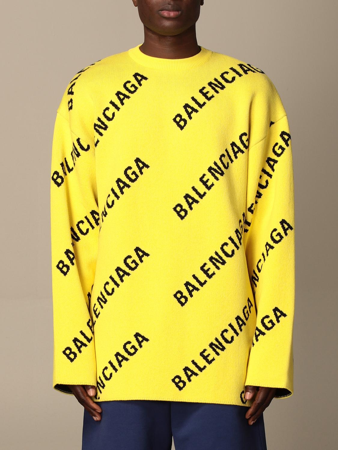 Balenciaga yellow sweatshirt online