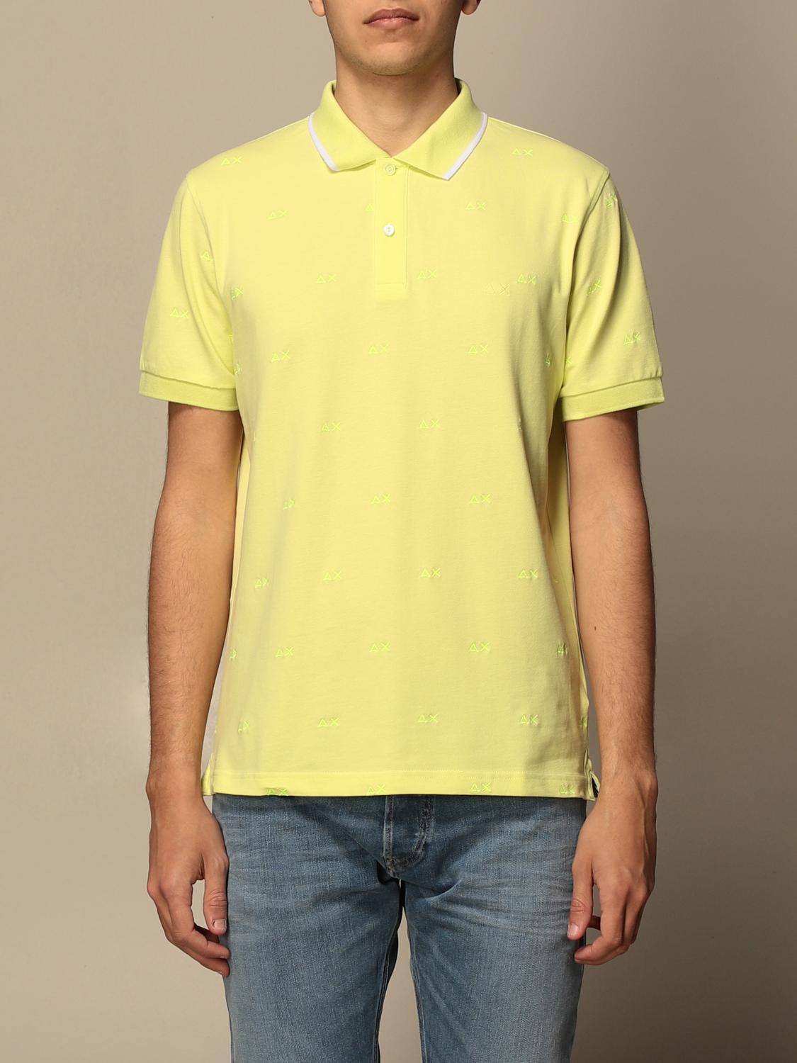 SUN68 POLO SHIRT: Sweater men Sun 68, Yellow - Img 1