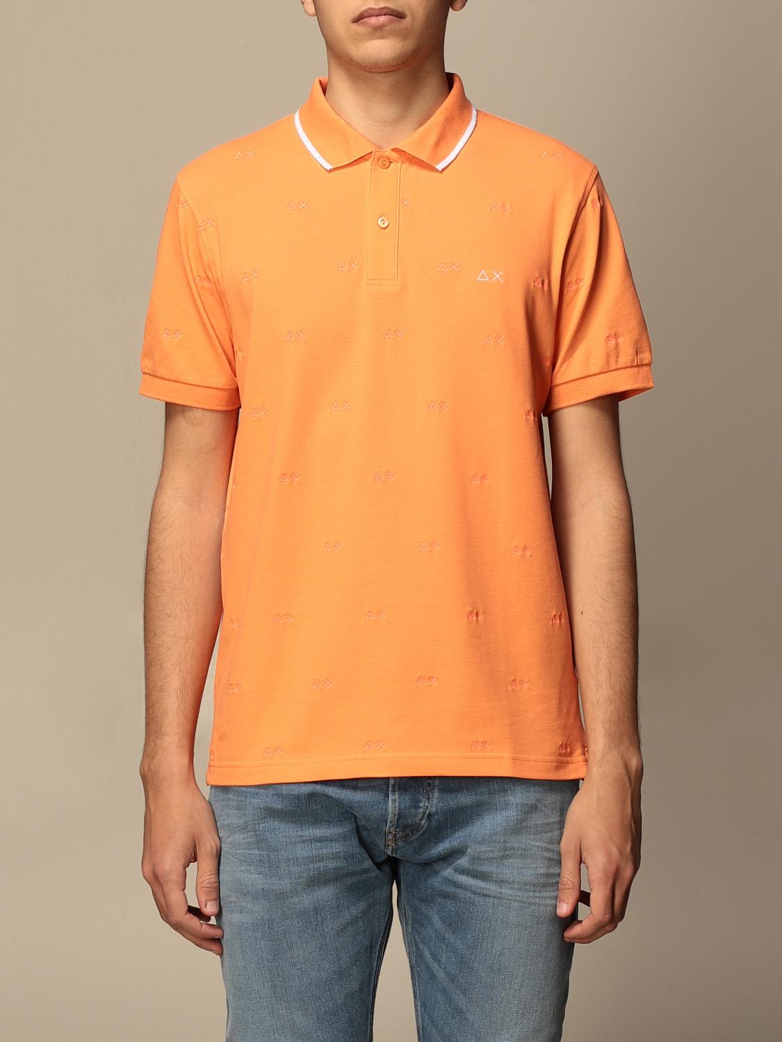 SUN68 POLO SHIRT: Sweater men Sun 68, Orange - Img 1