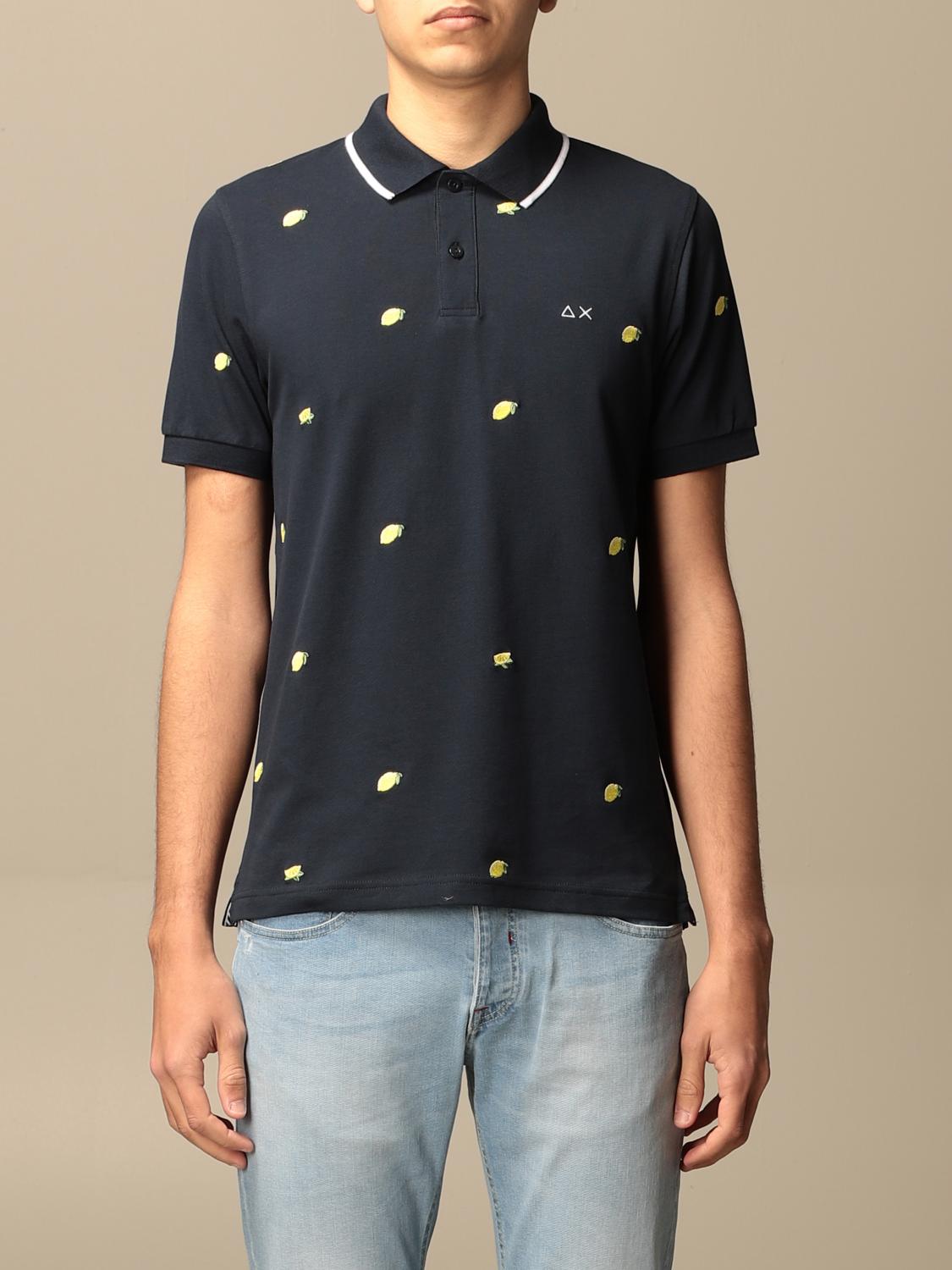 SUN68 POLO SHIRT: Sweater men Sun 68, Blue - Img 1