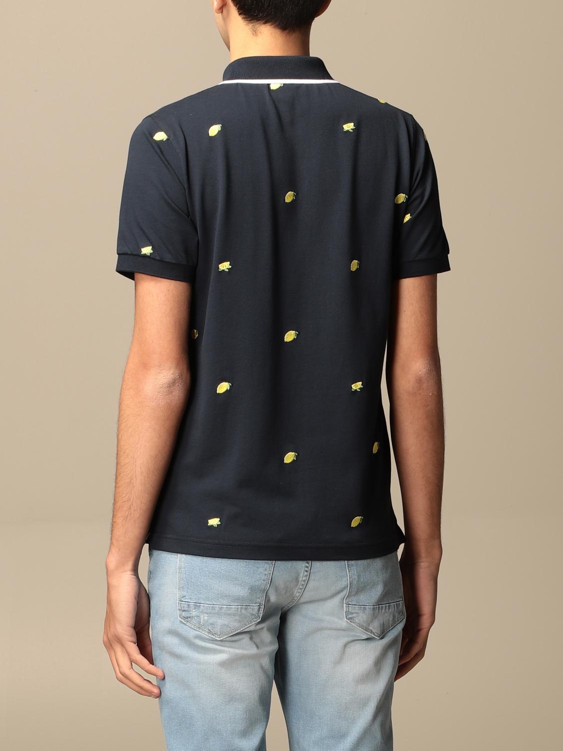 SUN68 POLO SHIRT: Sweater men Sun 68, Blue - Img 2