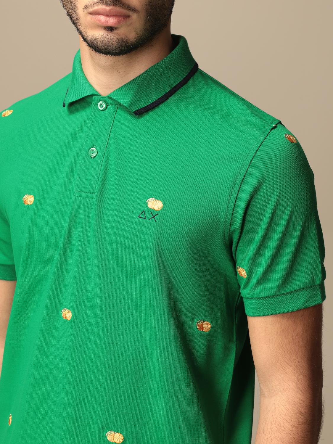 SUN68 POLO SHIRT: Sweater men Sun 68, Grass Green - Img 3