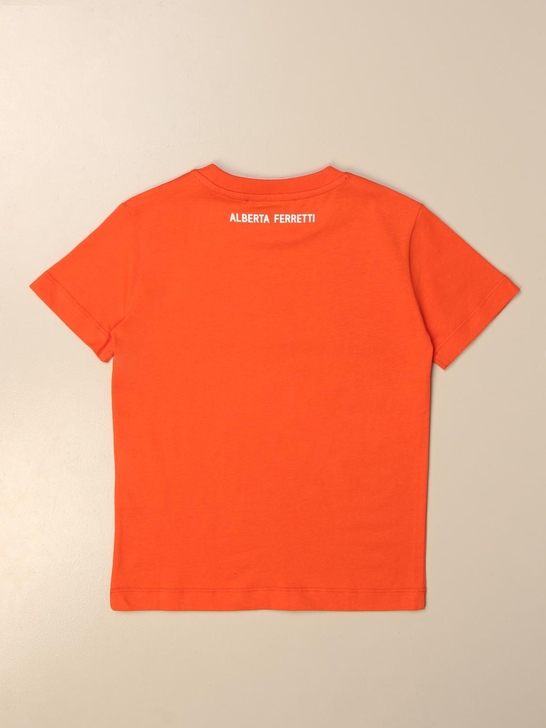 ALBERTA FERRETTI JUNIOR T-SHIRT: Pull enfant Alberta Ferretti Junior, Orange - Img 2