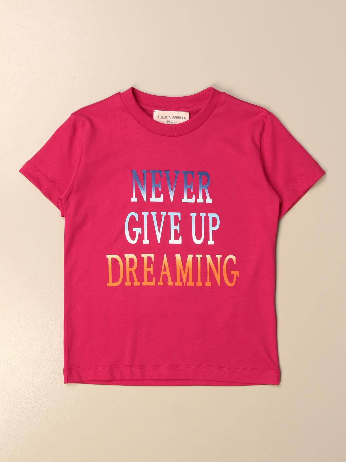 ALBERTA FERRETTI JUNIOR T-SHIRT: Alberta Ferretti Junior Mädchen T-Shirt, Fuchsia - Img 1